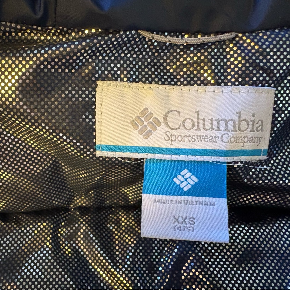 Columbia Blue and Black Kids Puffer Jacket - Picture 4 of 5